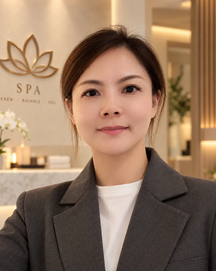 Selina, founder of Aura Beauty & Head Spa in Issaquah, Washington